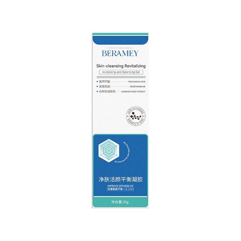 蓓莱美-净肤活颜平衡凝胶 <br>BERAMEY <br>Skin-cleansing Revitalizing  <br>revitalizing and Balancing Gei